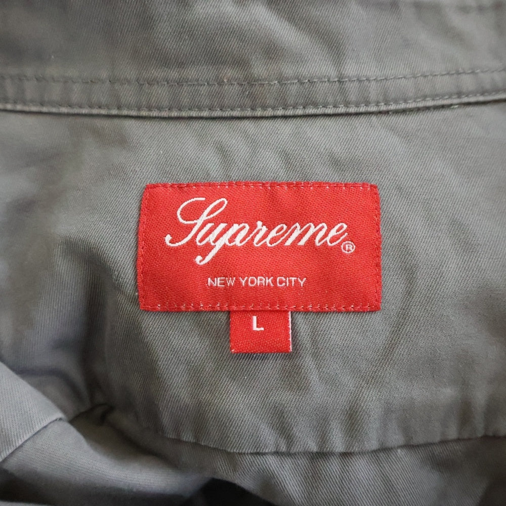 SUPREME(シュプリーム) 22AW Small Box Shirt スモールボックスロゴ 長袖ボタンダウンシャツ グレー