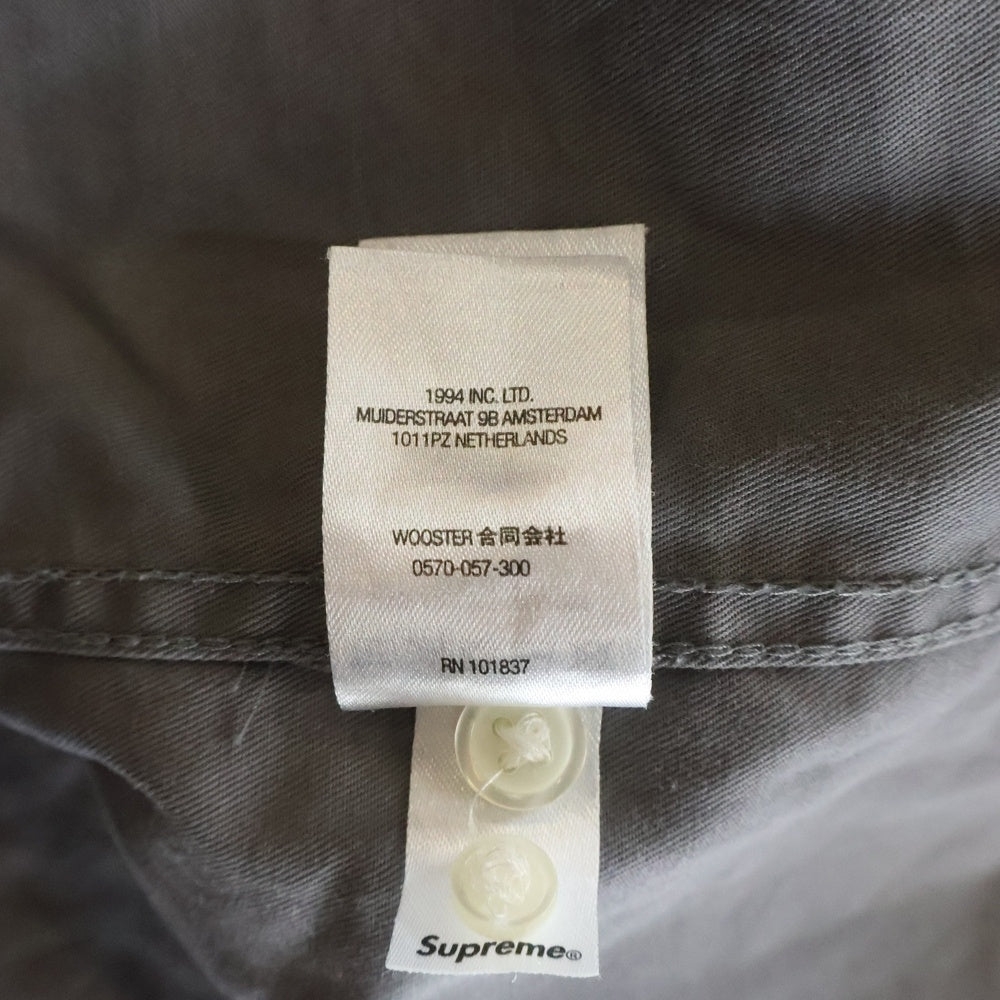 SUPREME(シュプリーム) 22AW Small Box Shirt スモールボックスロゴ 長袖ボタンダウンシャツ グレー