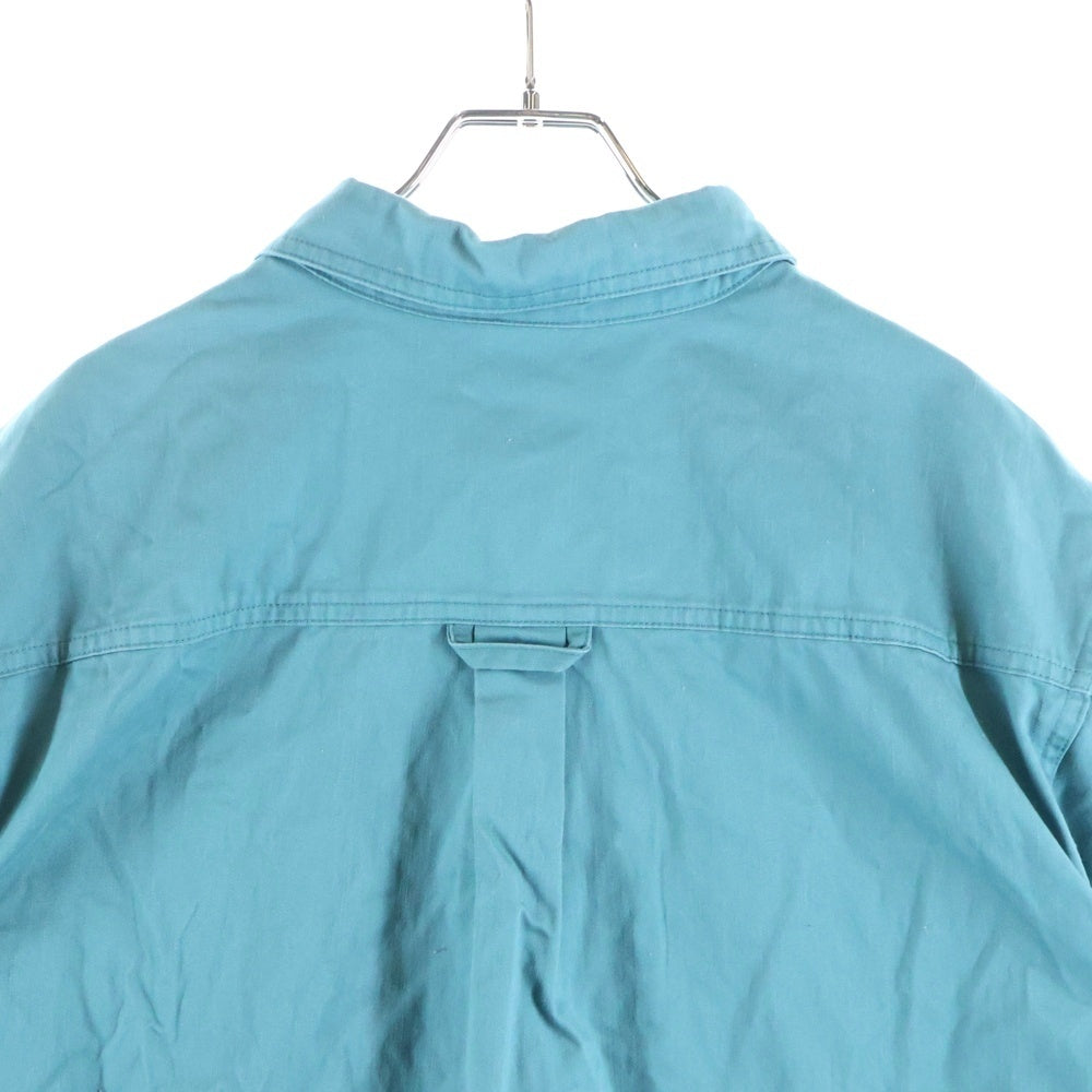 NIKE SB(ナイキエスビー) WOVEN SKATE L/S BD SHIRT 胸ロゴエンブロイダリー ウーブンスケート 長袖ボタンダウンシャツ ブルー DQ6288-379