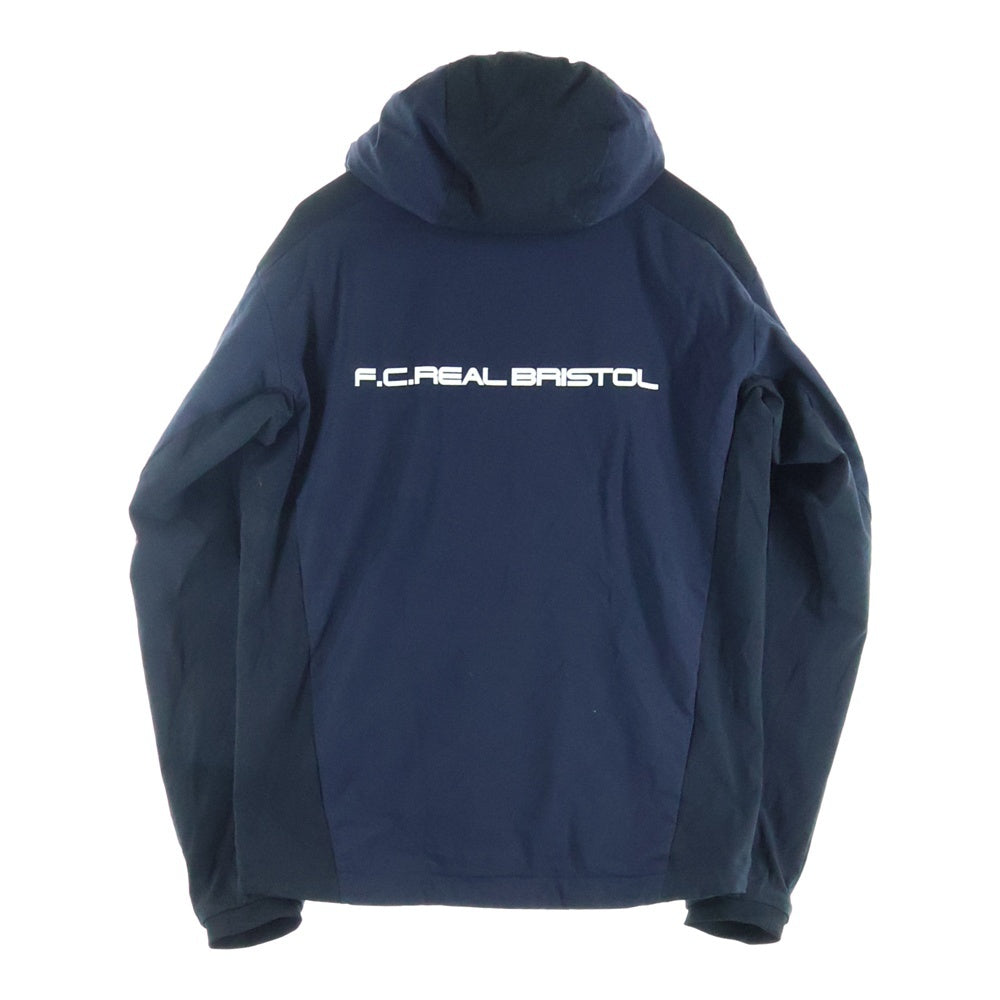 F.C.R.B./F.C.Real Bristol/FCRB(エフシーアールビー/エフシーレアルブリストル) 21AW LYCRA HOODED BLOUSON ライクラ ジップアップフーデッドジャケット ネイビー FCRB-212055
