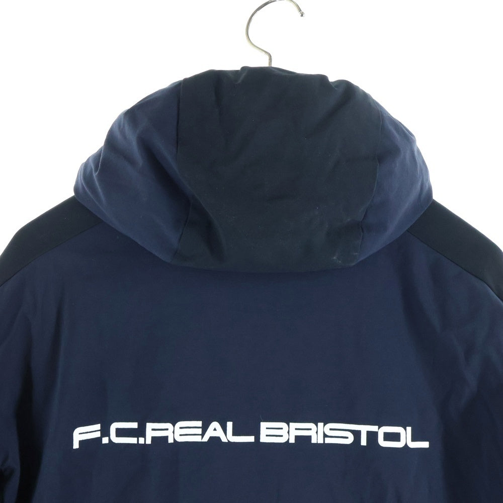 F.C.R.B./F.C.Real Bristol/FCRB(エフシーアールビー/エフシーレアルブリストル) 21AW LYCRA HOODED BLOUSON ライクラ ジップアップフーデッドジャケット ネイビー FCRB-212055