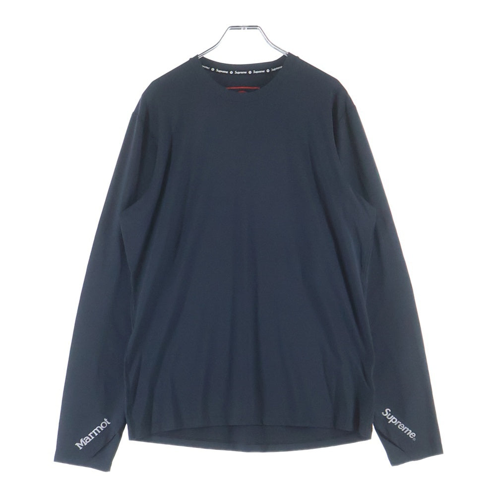 SUPREME(シュプリーム) 25AW ×Marmot Base Layer L/S Top マーモット ベースレイヤー長袖トップス ブラック