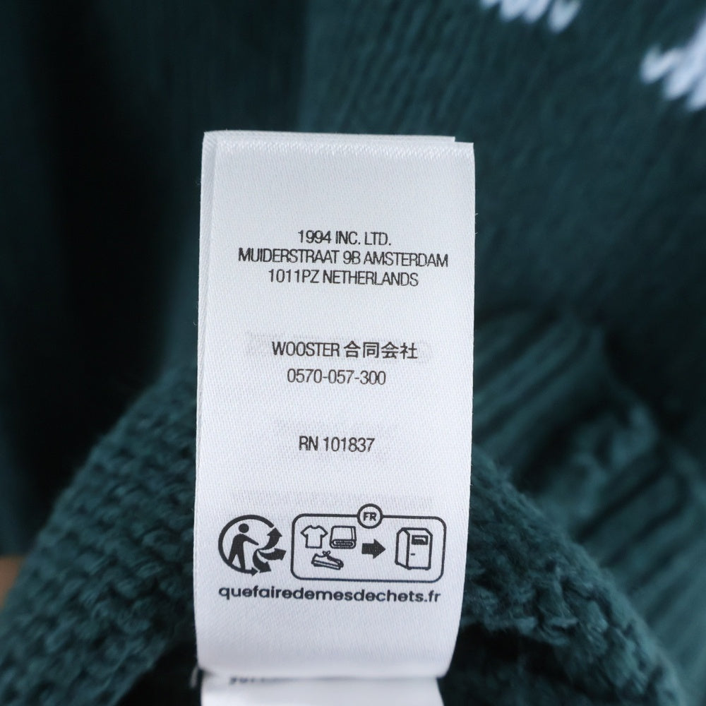 SUPREME(シュプリーム) 25AW Contrast Logo Sweater コントラストロゴ クルーネックニットスウェット セーター グリーン