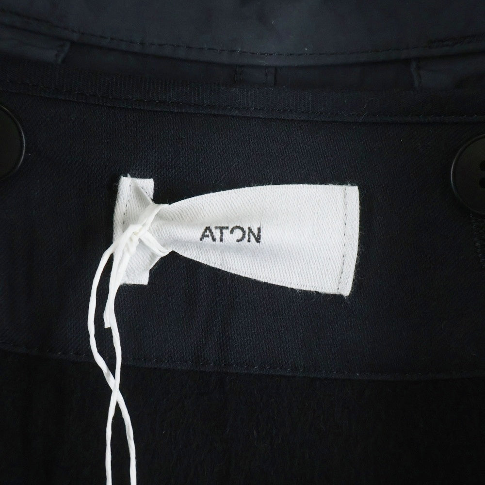 ATON(エイトン) AIR WEATHER SHORT MODS COAT エアウェザー ショート ジップアップ ナイロンモッズコート JK AG NW 0800