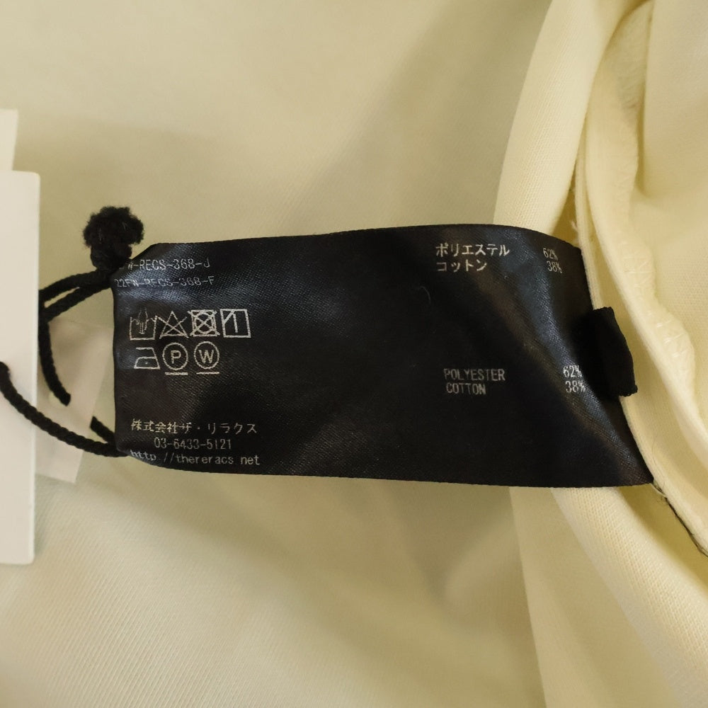 THE RERACS(ザ リラクス) 22AW LON6 SLEEVE COMAND T-SHIRT コマンド クルーネック カットソー 長袖Tシャツ ホワイト 22FW-RECS-368-J