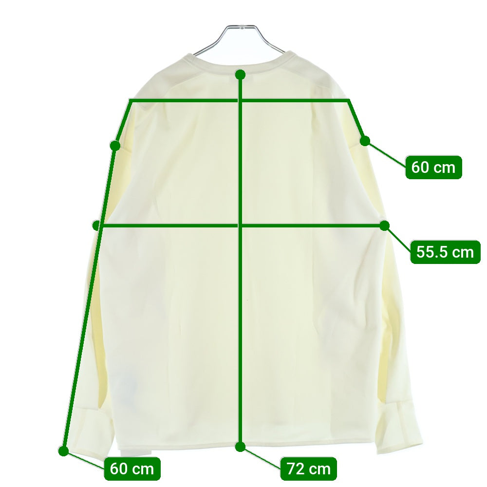 THE RERACS(ザ リラクス) 22AW LON6 SLEEVE COMAND T-SHIRT コマンド クルーネック カットソー 長袖Tシャツ ホワイト 22FW-RECS-368-J