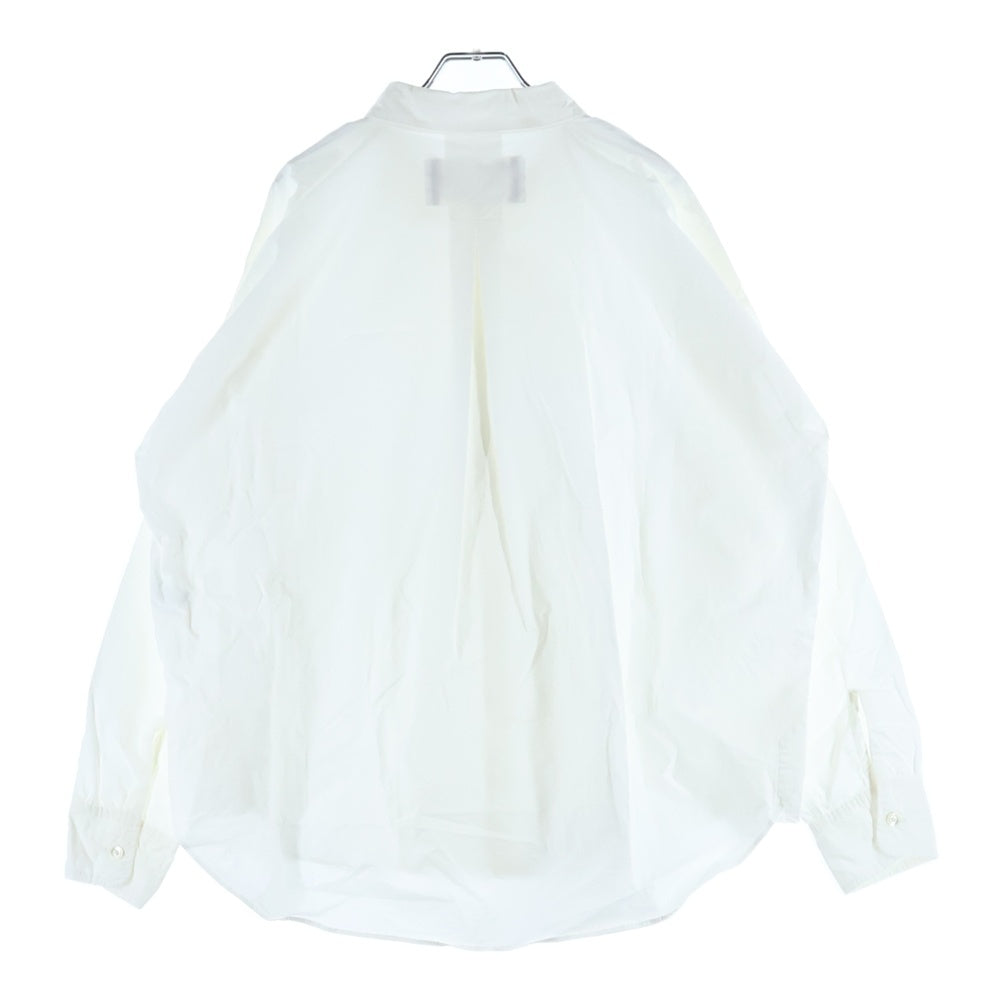 NO BRAND(ノーブランド) 24SS GURANK グランク WORK SHIRT ピュアコットン レギュラーカラー 長袖シャツ ホワイト 2406