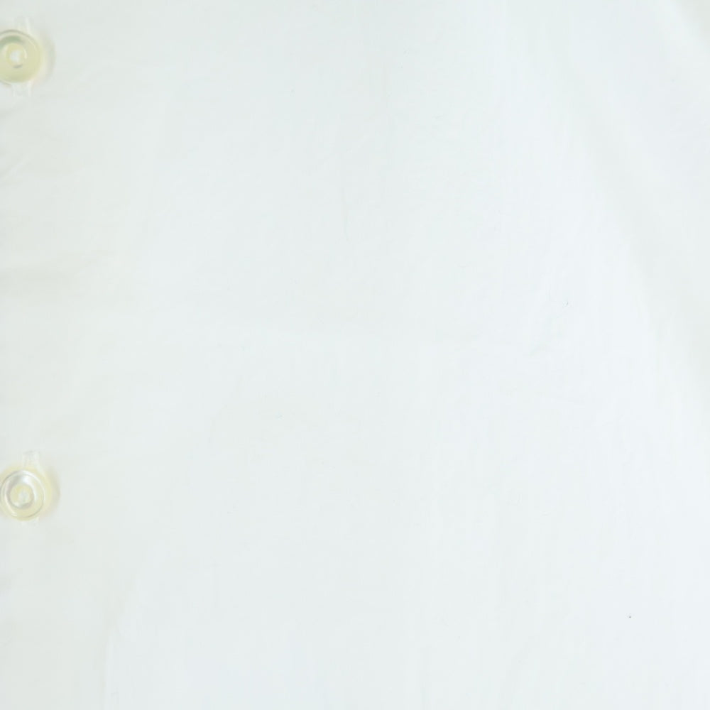 NO BRAND(ノーブランド) 24SS GURANK グランク WORK SHIRT ピュアコットン レギュラーカラー 長袖シャツ ホワイト 2406