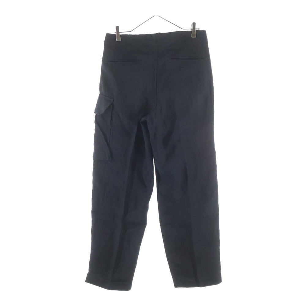 blurhms(ブラームス) 22SS LINEN TWILL 5P EASY PANTS リネンツイル ファイブポケット ドローストリング イージーパンツ ブラック BHS22S007