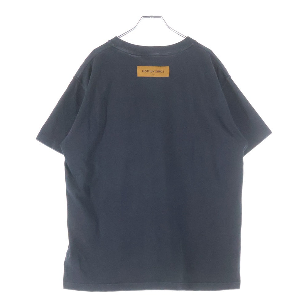 LOUIS VUITTON(ルイヴィトン) 23AW コットン インサイドアウト クルーネック半袖Tシャツ カットソー ブラック RM232Q JYN HIY47W