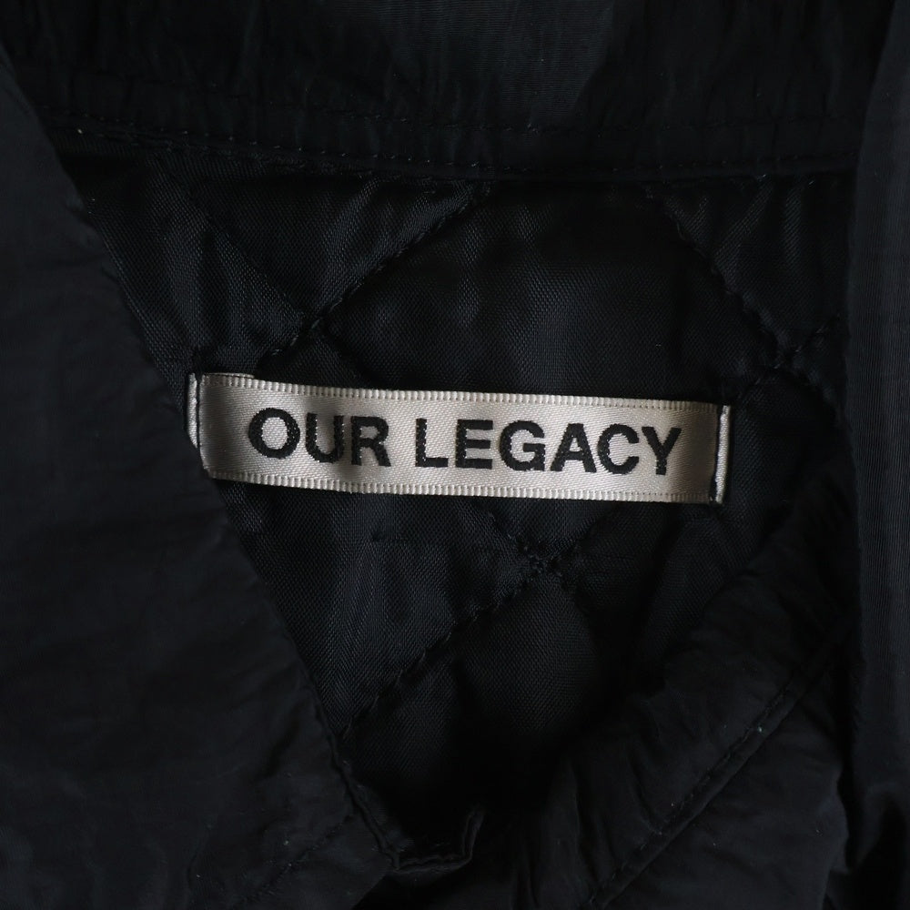OUR LEGACY(アワーレガシー) TECH BORROWED JACKET ナイロンテック ボロウド 中綿ジャケット ブラック M4192TP