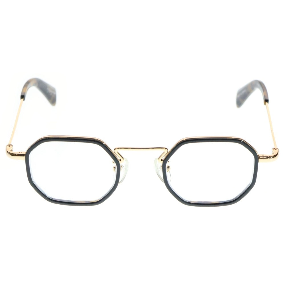 Yohji Yamamoto(ヨウジヤマモト) YY1066 611 オクタゴンシェイプ ゴールド金具 アイウェア サングラス メガネ ブラウン/ゴールド 度入り レディース