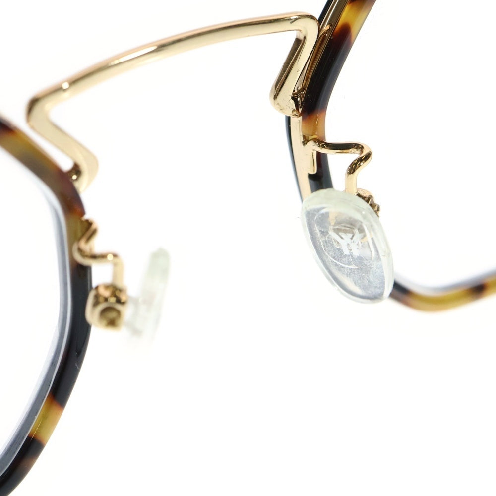 Yohji Yamamoto(ヨウジヤマモト) YY1066 611 オクタゴンシェイプ ゴールド金具 アイウェア サングラス メガネ ブラウン/ゴールド 度入り レディース