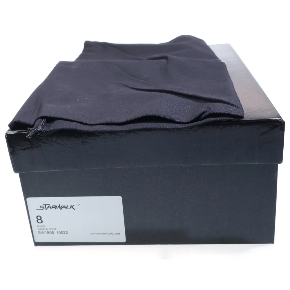 NUMBER (N)INE(ナンバーナイン) ×STAR WALK スターウォーク レザー ローカットスニーカー ブラック/ホワイト US8/26cm SW1805 10022