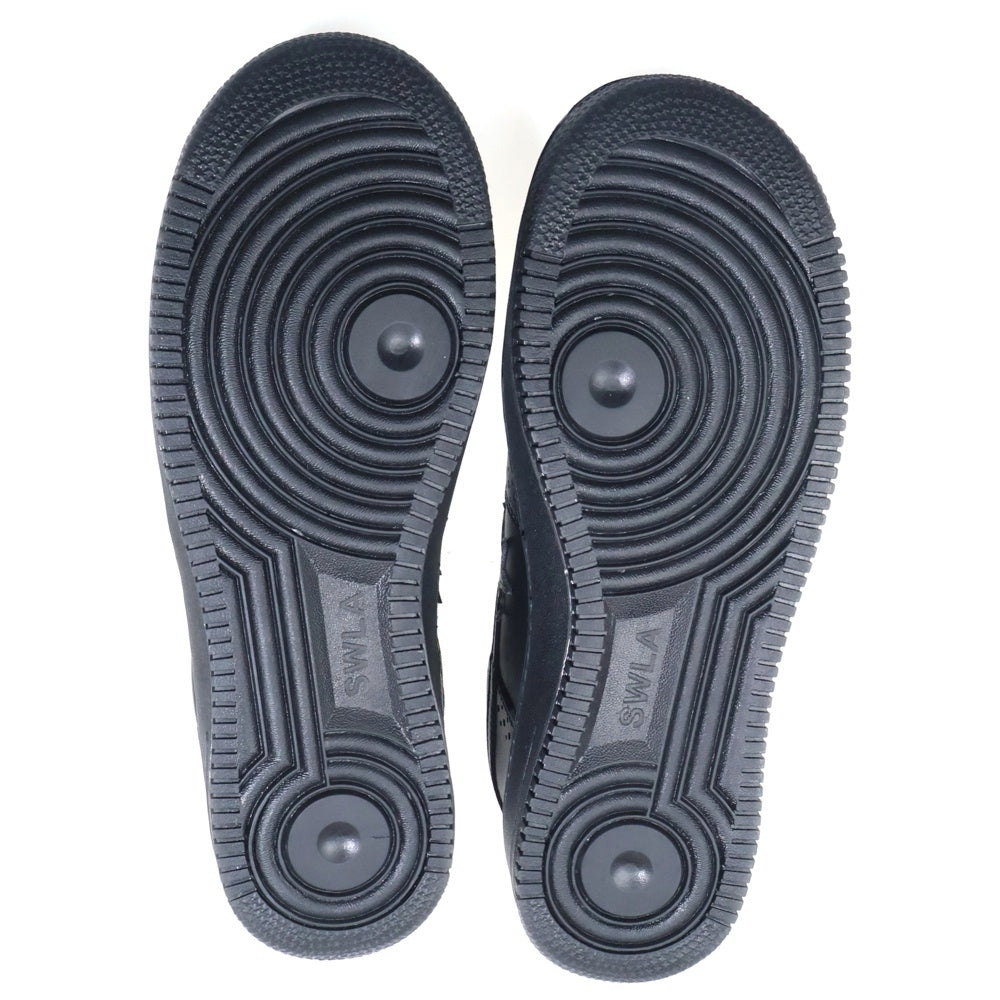 NUMBER (N)INE(ナンバーナイン) ×STAR WALK スターウォーク レザー ローカットスニーカー ブラック/ホワイト US10/28cm SW1805 10022