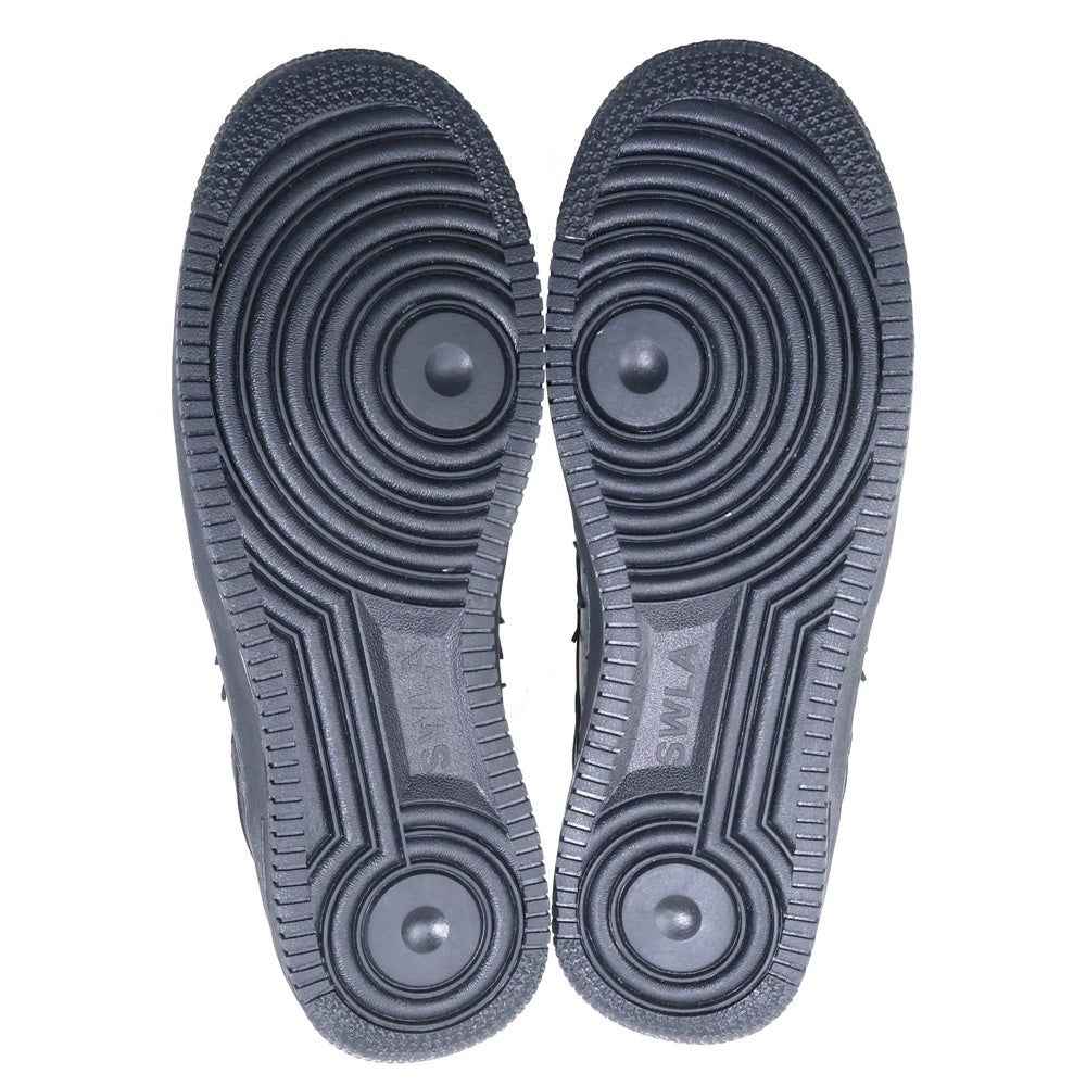 NUMBER (N)INE(ナンバーナイン) ×STAR WALK スターウォーク レザー ローカットスニーカー ブラック/ホワイト US7/25cm SW1805 10022