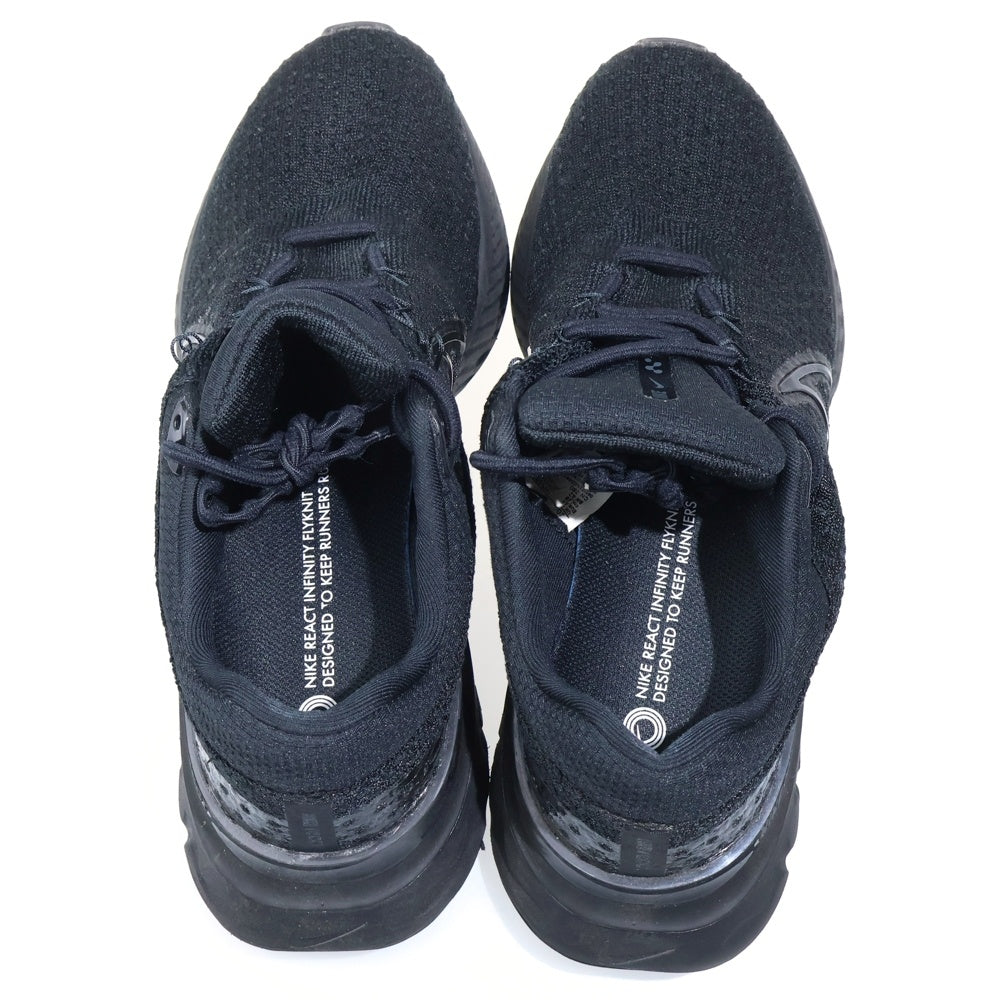 NIKE(ナイキ) REACT INFINITY RUN 3 リアクト インフィニティ ラン ローカットスニーカー ブラック US10/28cm DH5392-005