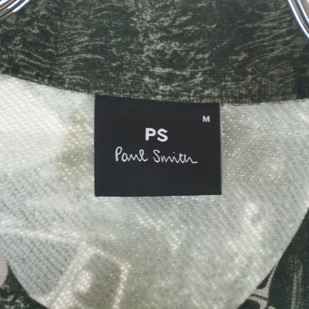 Paul Smith(ポールスミス) LES ALPES レザルプ ハーフボタン 長袖ポロスウェット グリーン 222522 767X