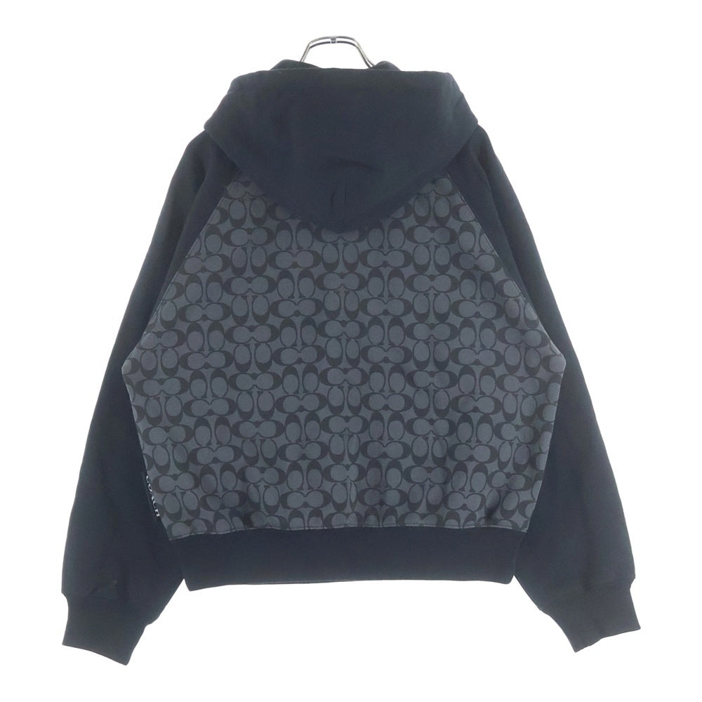 COACH(コーチ) シグネチャーロゴ プルオーバー スウェットパーカー フーディ ブラック CO826