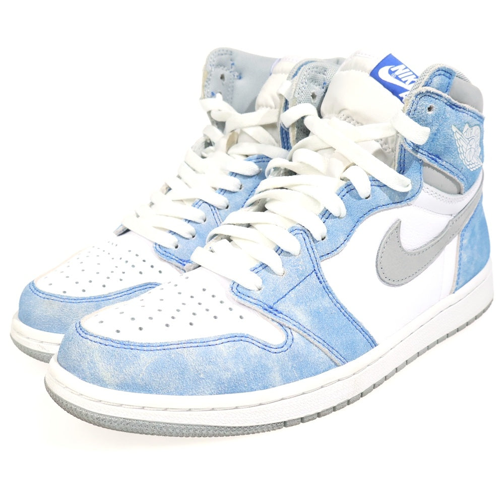 NIKE(ナイキ) AIR JORDAN 1 HIGH OG HYPER ROYAL エアジョーダン1 ハイパーロイヤル ハイカットスニーカー シューズ ホワイト/ブルー US9/27cm 555088-402