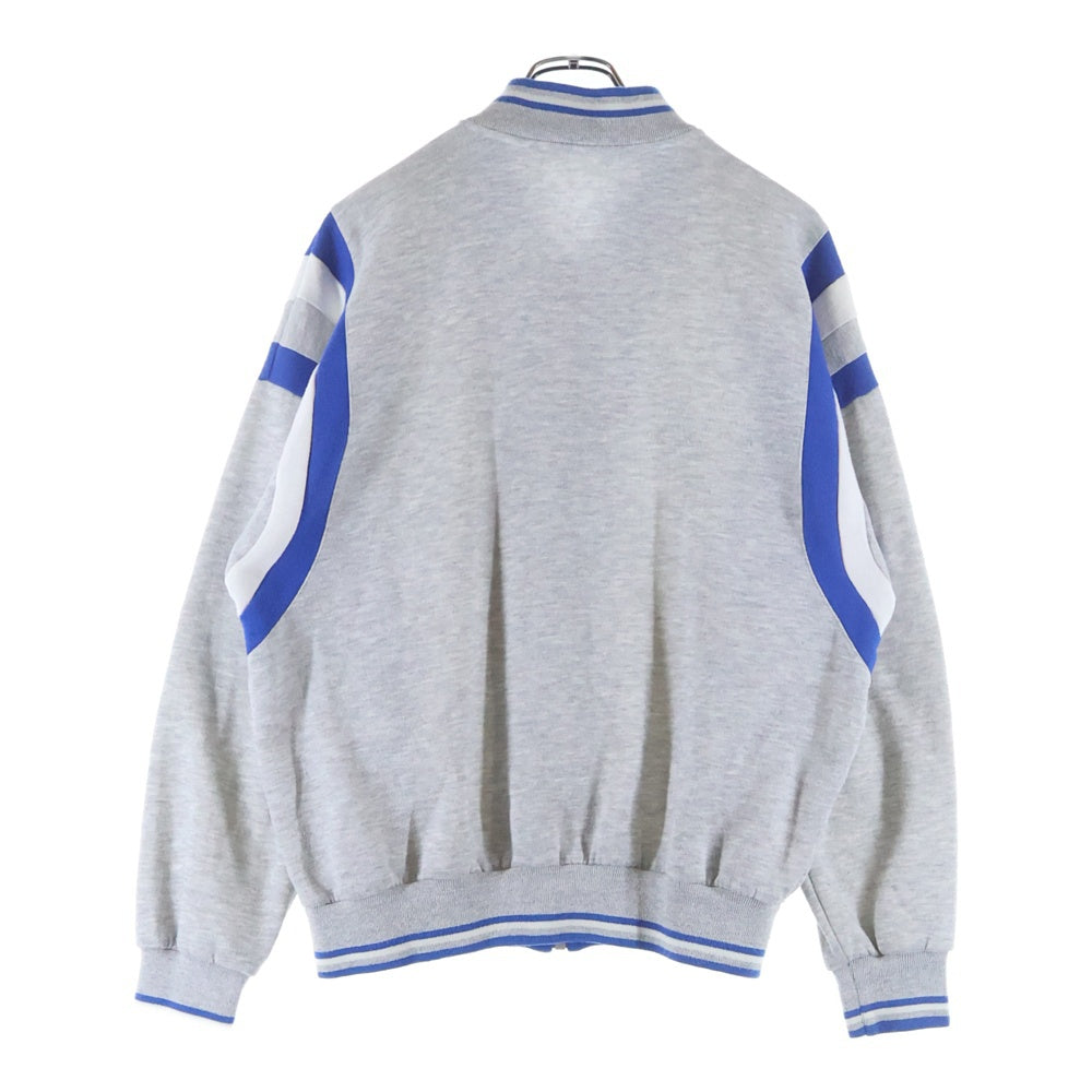 Christian Dior MONSIEUR(クリスチャンディオールムッシュ) ロゴエンブロイダリーデザイン リブカラー切り替え ジップアップジャケット グレー