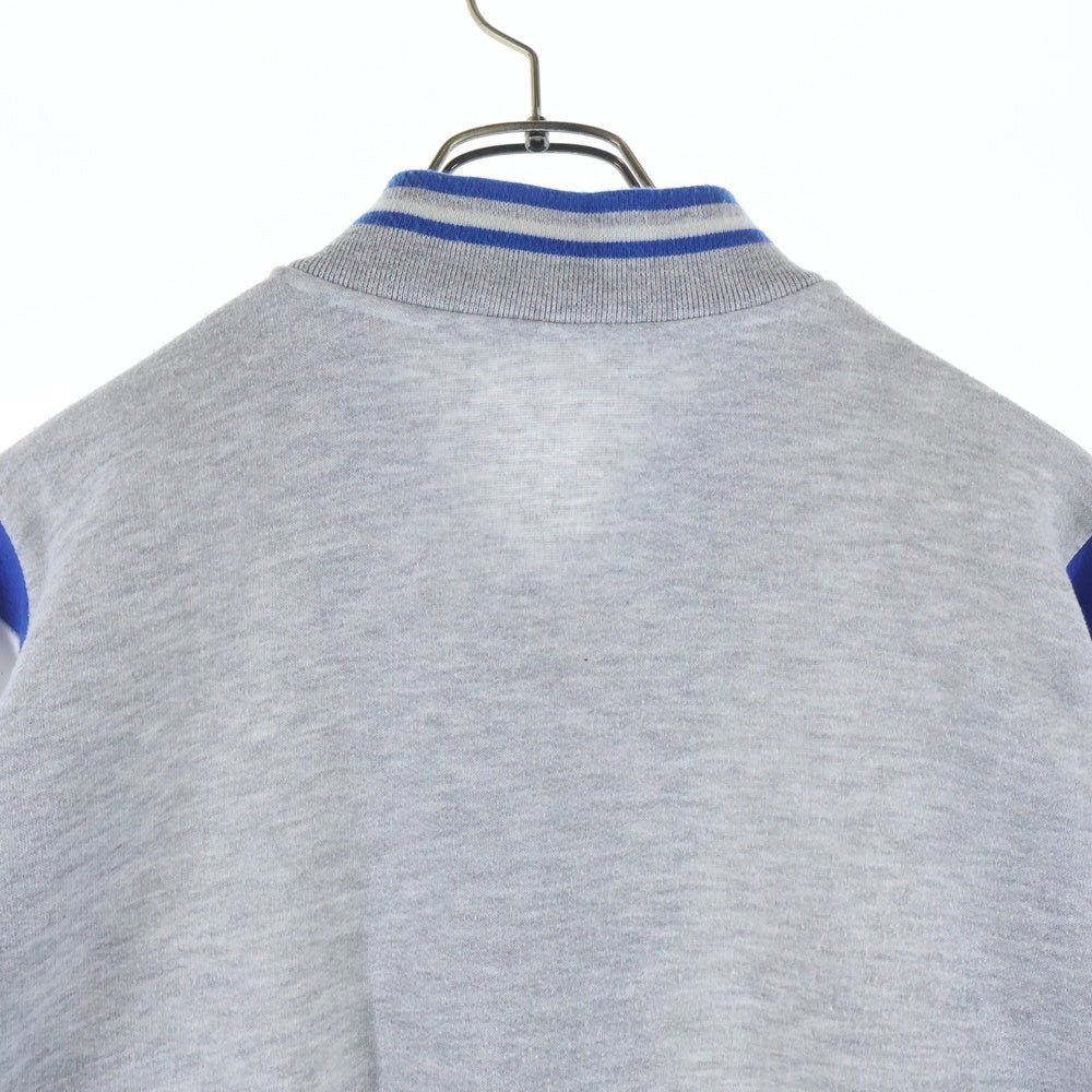 Christian Dior MONSIEUR(クリスチャンディオールムッシュ) ロゴエンブロイダリーデザイン リブカラー切り替え ジップアップジャケット グレー