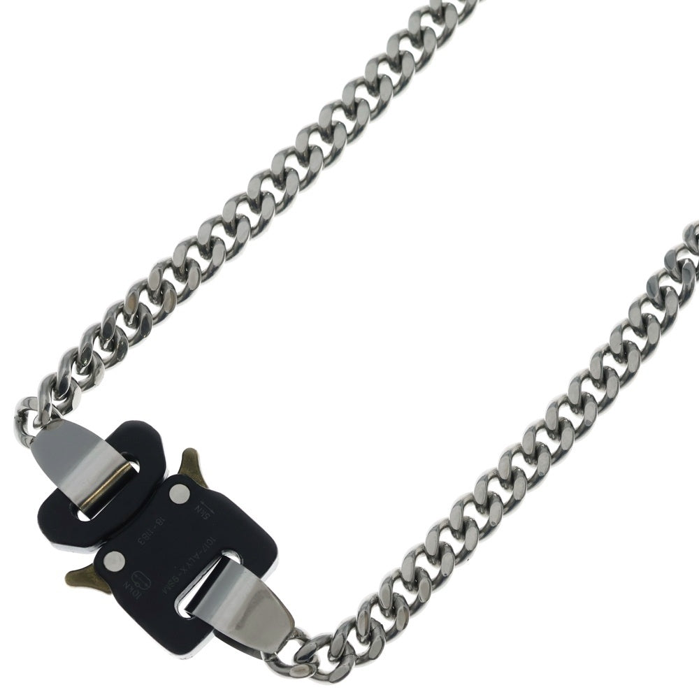 1017 ALYX 9SM(アリクス) コブラバックル ロゴデザイン ネックレス シルバー 18-1183