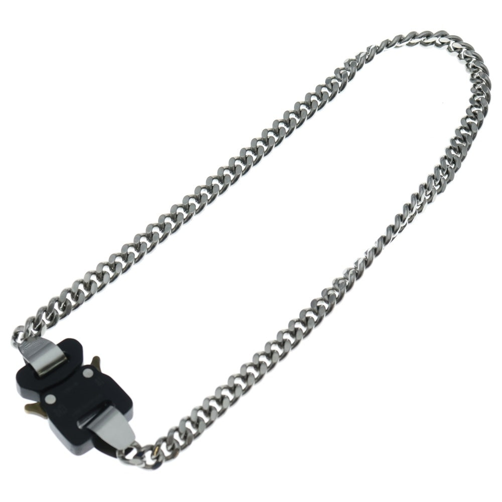 1017 ALYX 9SM(アリクス) コブラバックル ロゴデザイン ネックレス シルバー 18-1183