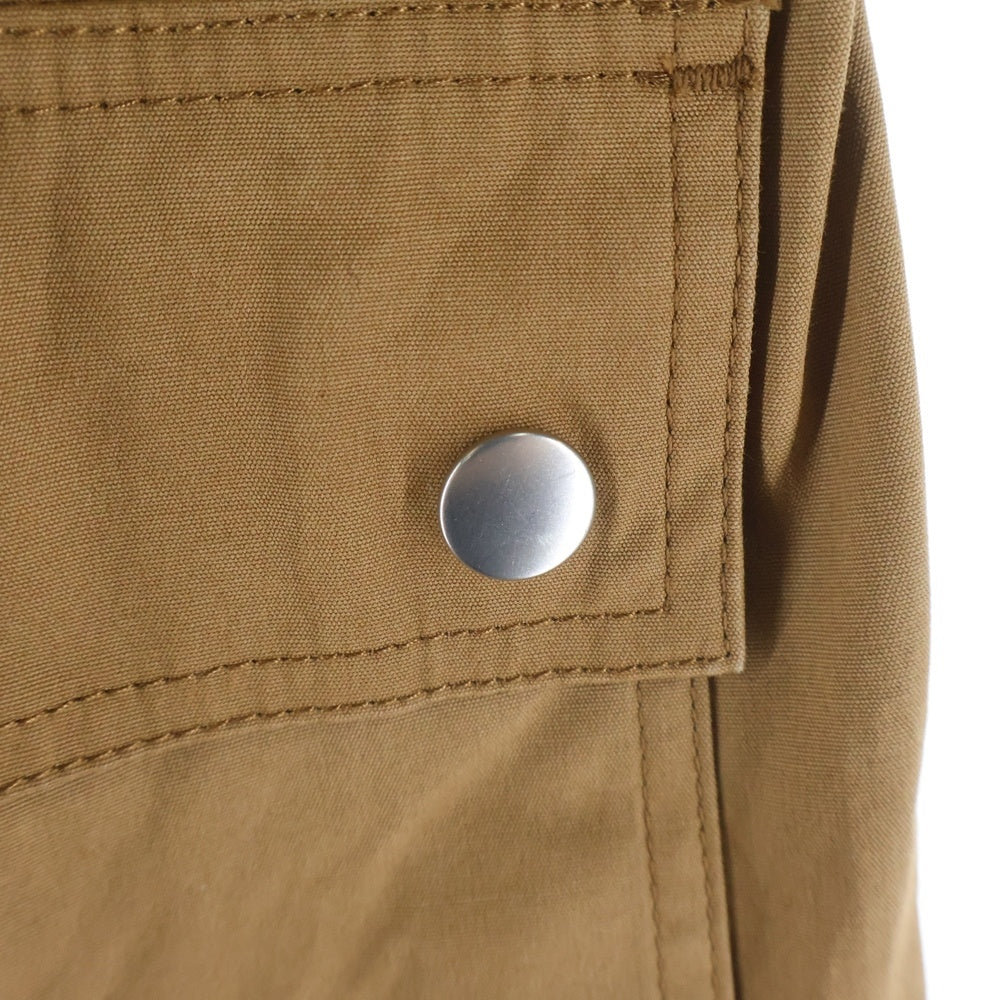 Rick Owens(リックオウエンス) 21SS PHLEGETHON BELA TROUSERS フレゲトン ベラ ドローストリング ジップアップ ナイロンパンツ ブラウン RU21S6361-TE