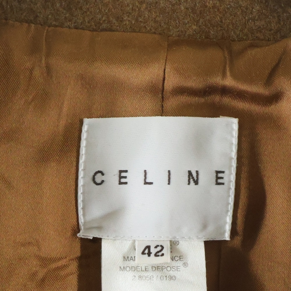 CELINE(セリーヌ) カシミヤ混 ウールトレンチコート キャメル 2 8052 /0190