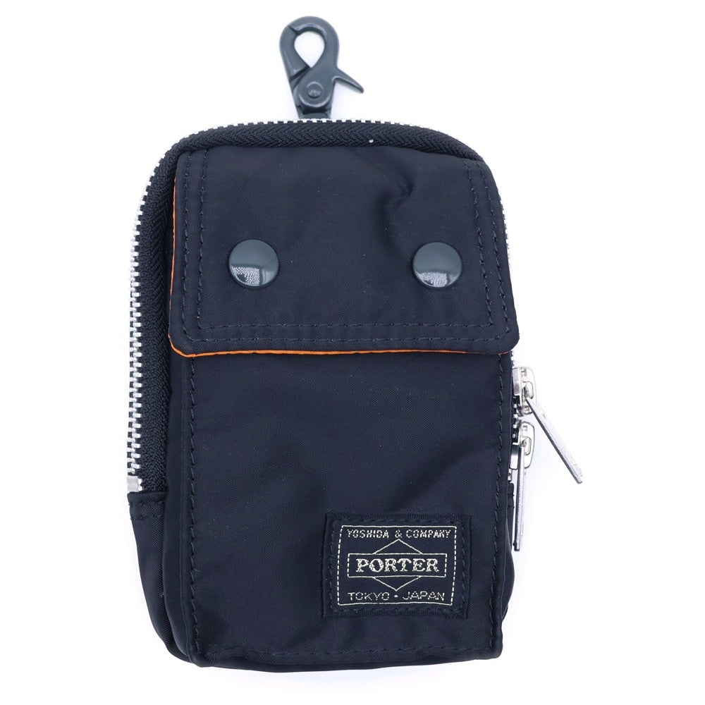 PORTER(ポーター) TANKER POUCH ロゴパッチ タンカー ポーチ スマホケース ブラック