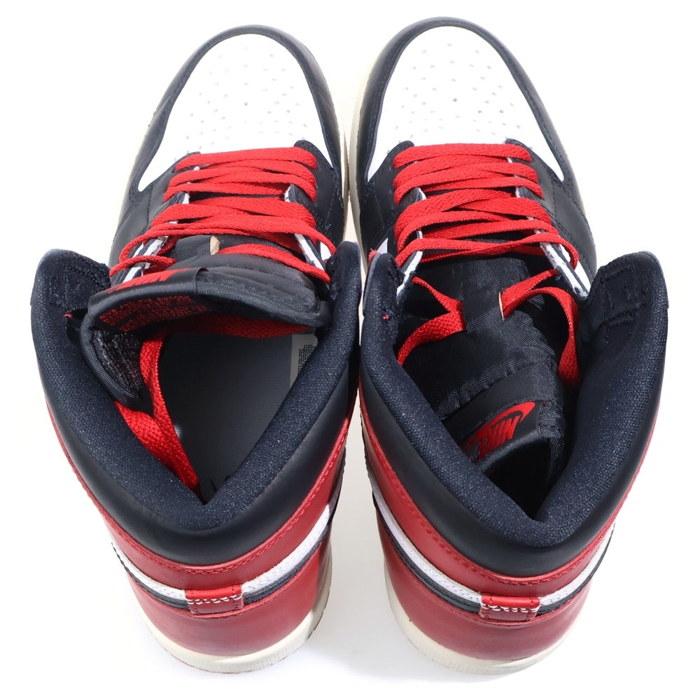 NIKE(ナイキ) AIR JORDAN 1 RETRO HIGH OG BLACK TOE REIMAGINED エアジョーダン1 レトロ OG ブラックトゥリイマジンド ハイカットスニーカー US9.5/27.5cm DZ5485-106