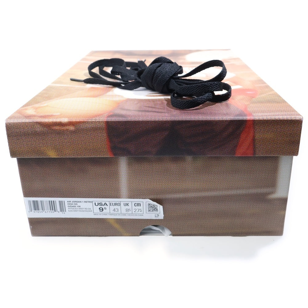 NIKE(ナイキ) AIR JORDAN 1 RETRO HIGH OG BLACK TOE REIMAGINED エアジョーダン1 レトロ OG ブラックトゥリイマジンド ハイカットスニーカー US9.5/27.5cm DZ5485-106