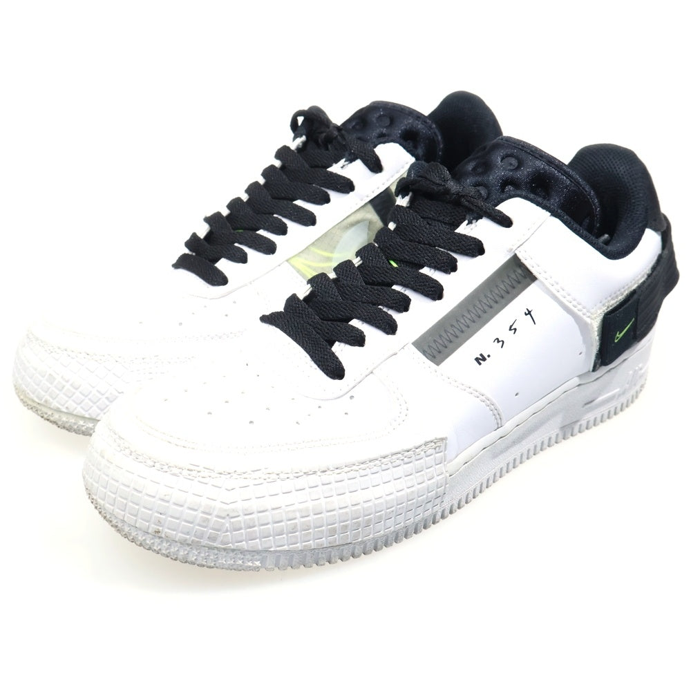 NIKE(ナイキ) AIR FORCE1 TYPE エアフォース1タイプ ローカットスニーカー US7.5/25.5cm ホワイト AT7859-101