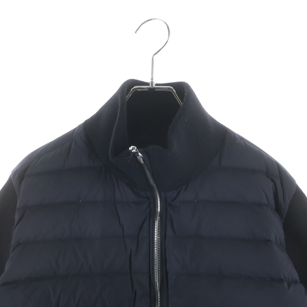 TATRAS(タトラス) 23AW HEIL ヒール ニット切り替え ジップアップ ナイロン ダウンジャケット ブラック MTSE23A4927-D