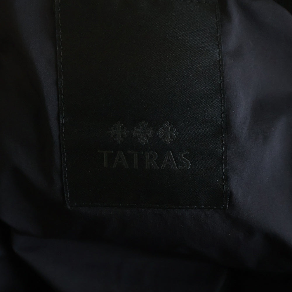 TATRAS(タトラス) 23AW HEIL ヒール ニット切り替え ジップアップ ナイロン ダウンジャケット ブラック MTSE23A4927-D