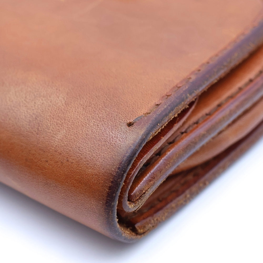 goro's(ゴローズ) K18付きフラワーコンチョ付き 角型小銭入れ 財布 レザーウォレット ブラウン