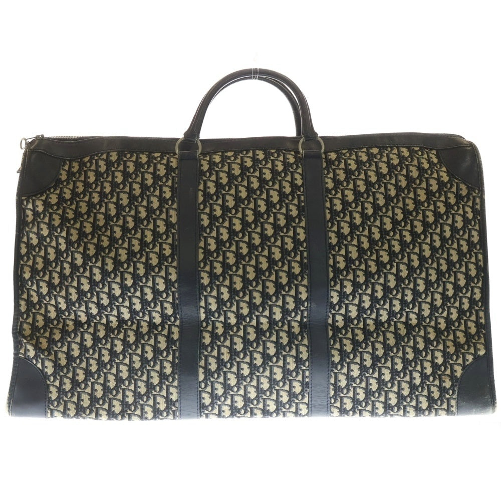 DIOR(ディオール) 70S-80S GARANTI SCOTCHGARD トロッター ボストンバッグ ベージュ/ネイビー