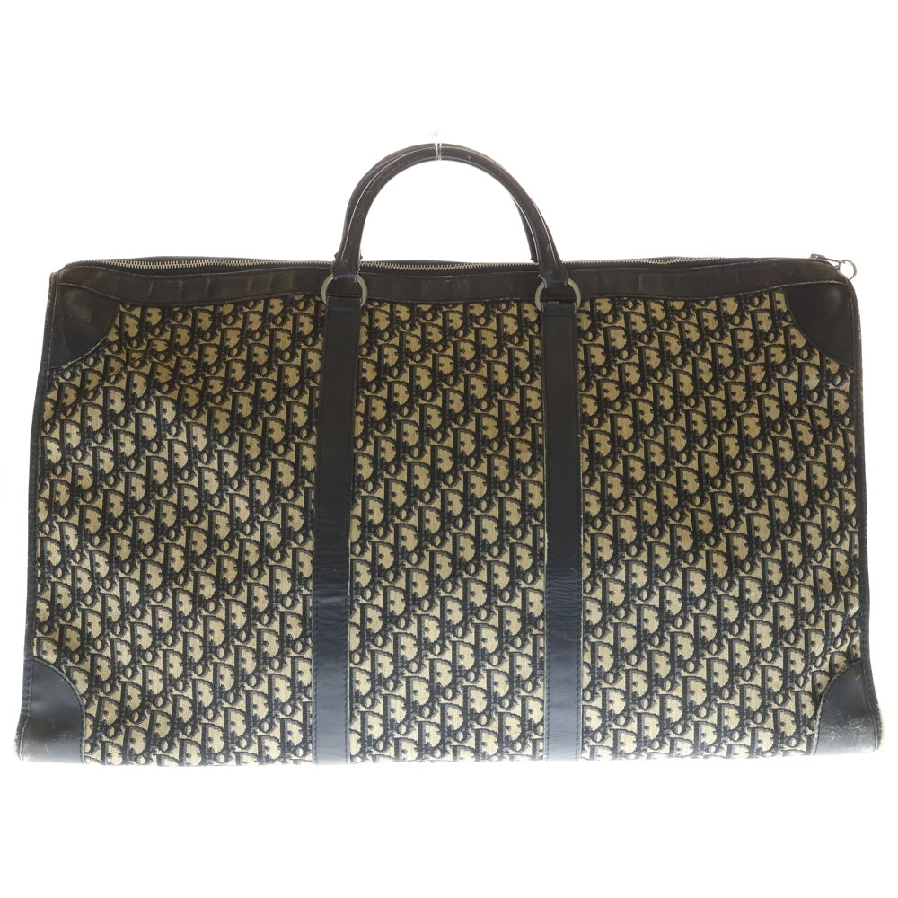 DIOR(ディオール) 70S-80S GARANTI SCOTCHGARD トロッター ボストンバッグ ベージュ/ネイビー