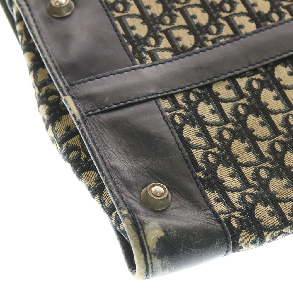 DIOR(ディオール) 70S-80S GARANTI SCOTCHGARD トロッター ボストンバッグ ベージュ/ネイビー