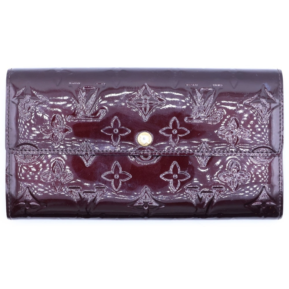 LOUIS VUITTON(ルイヴィトン) ポルトフォイユサラ モノグラムヴェルニ エナメルロングウォレット 長財布 ボルドー M93524 TN1163 レディース