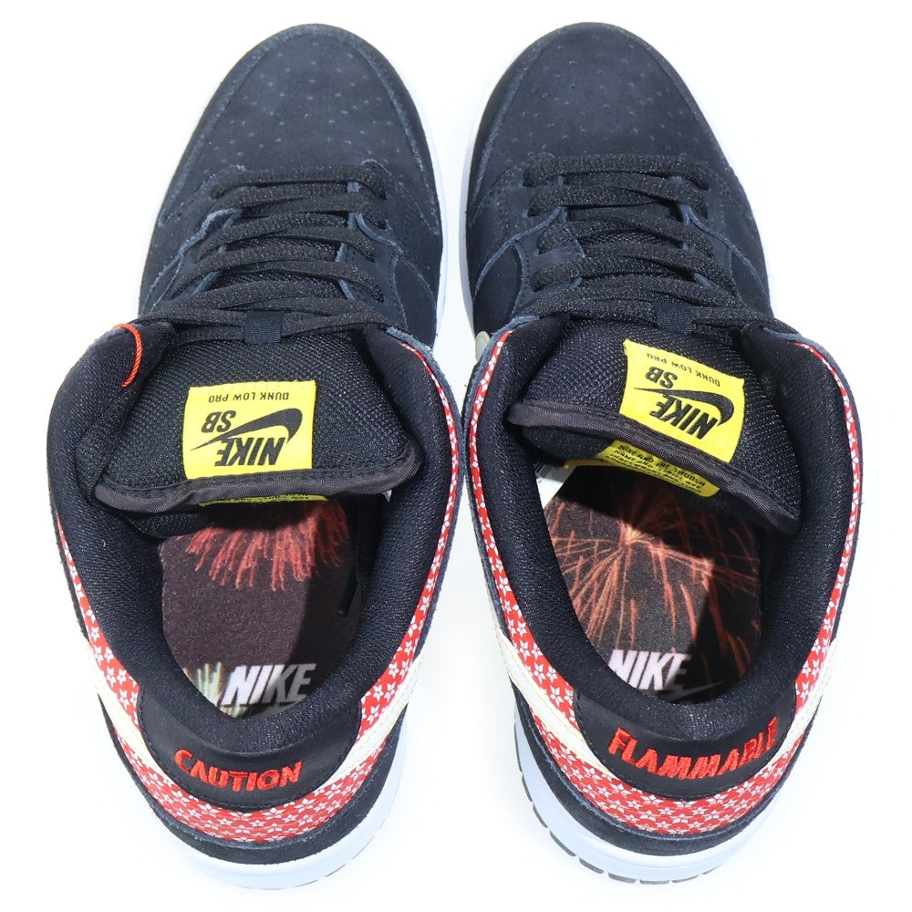 NIKE SB(ナイキエスビー) 【観賞用 2013年製】 DUNK LOW PREMIUM SB FIRECRACKER ダンク プレミアムSB ファイアクラッカー ローカットスニーカー ブラック US9.5/27.5cm 313170-016