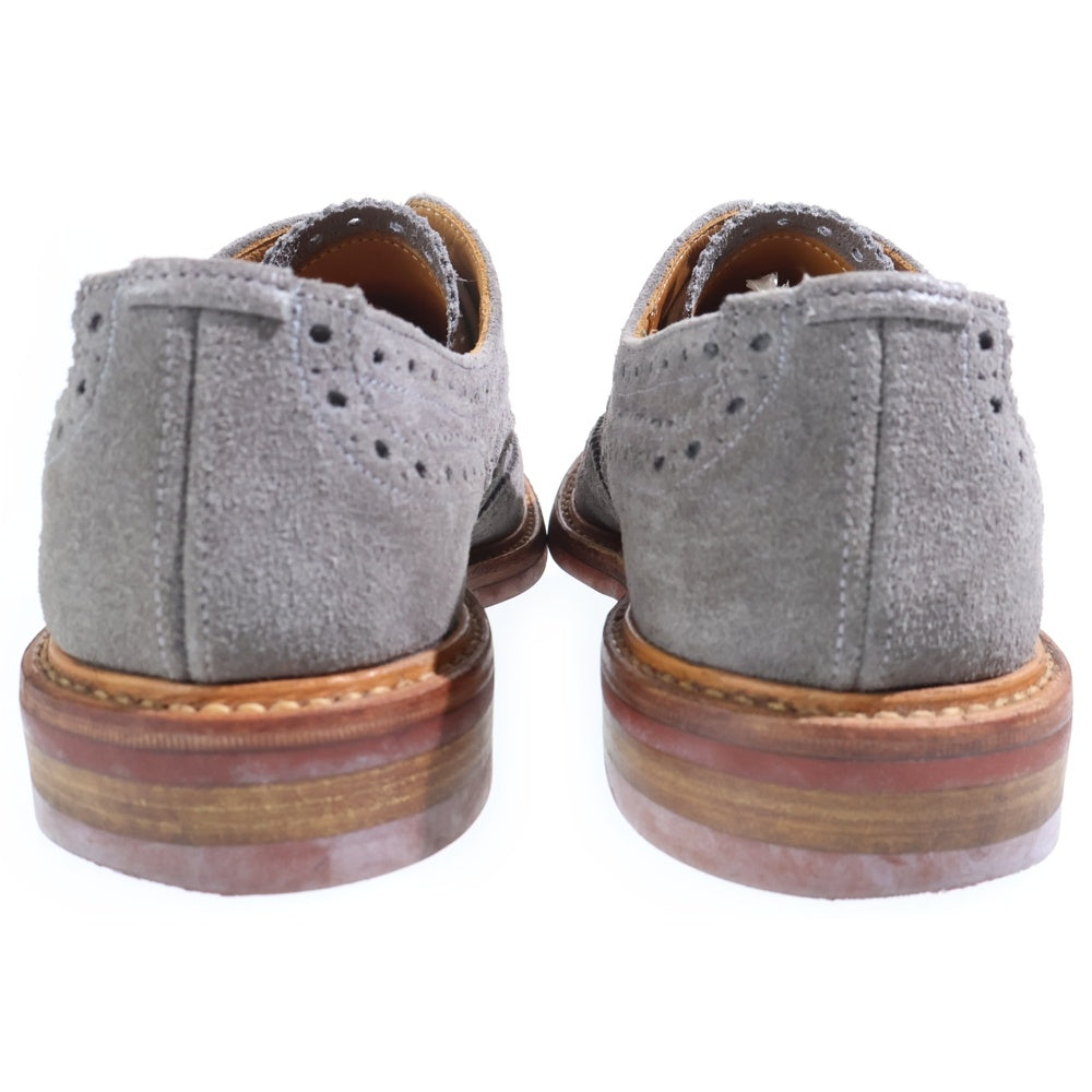 Tricker's(トリッカーズ) BOURTON バートン ウィングチップ スウェードレザーローファー グレー M5633
