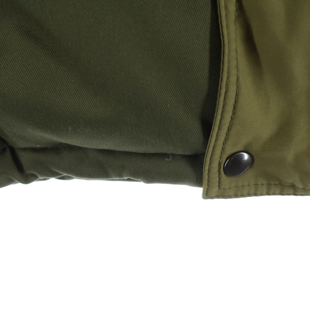 OSC CROSS(オーエスシークロス) ボアフーデッド ジップアップダウンジャケット カーキ 83D5092