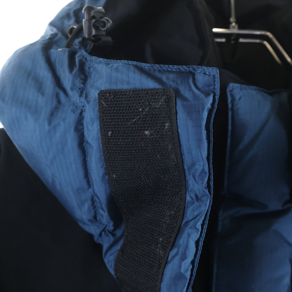 L.L.Bean(エルエルビーン) ロゴ刺繍 フーデッドダウンジャケット ブルー OKAJ8