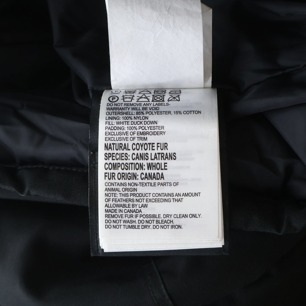 CANADA GOOSE(カナダグース) CARSON PARKA カーソン ファーフーデッド ダウンパーカ ブラック 3805MA