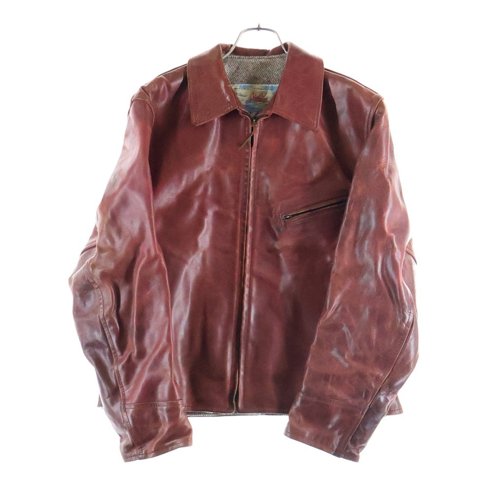 AERO LEATHER(エアロレザー) ホースハイド シングルライダース レザージャケット ブラウン