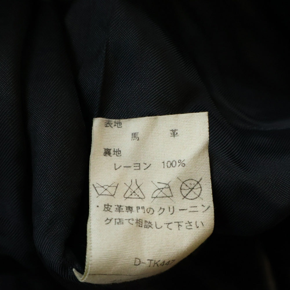 A.P.C(アーペーセー) ホースハイド シングルライダース レザージャケット ブラック