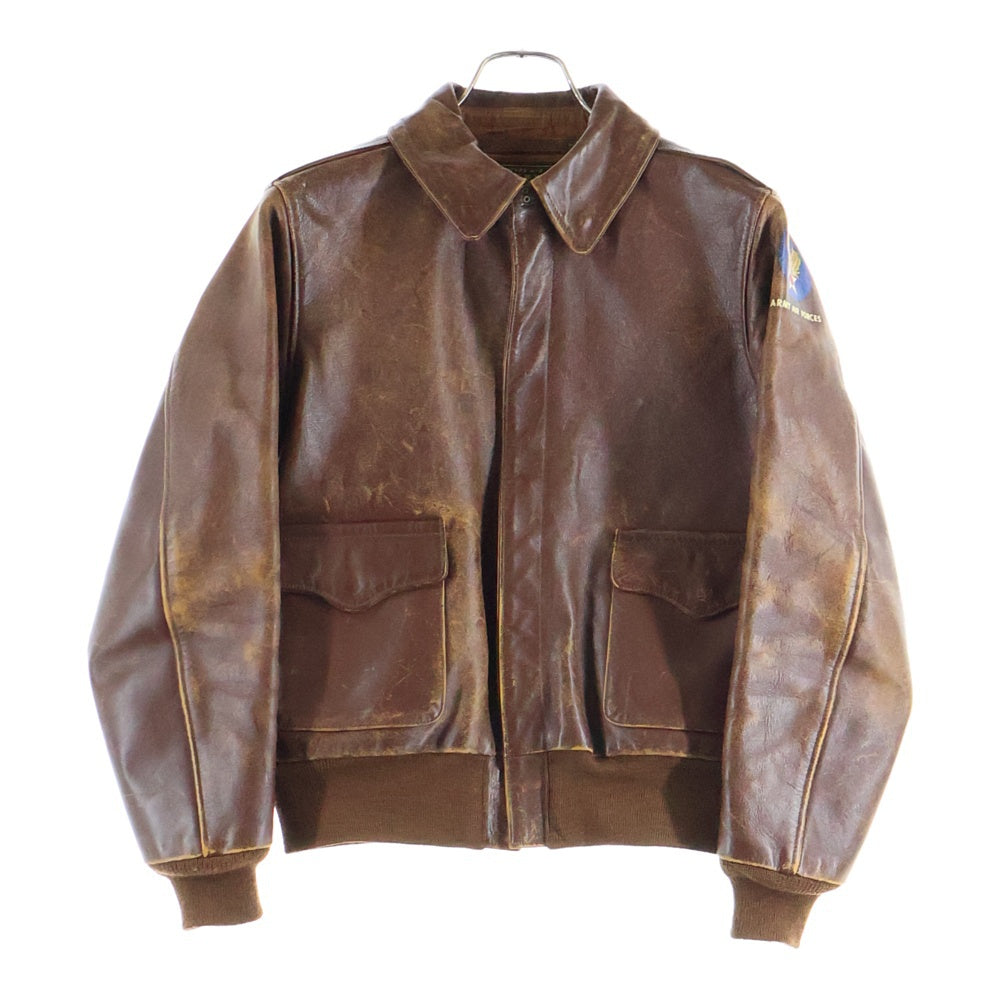 THE REAL McCOY'S(ザリアルマッコイ) A-2 レザー フライトジャケット ブラウン