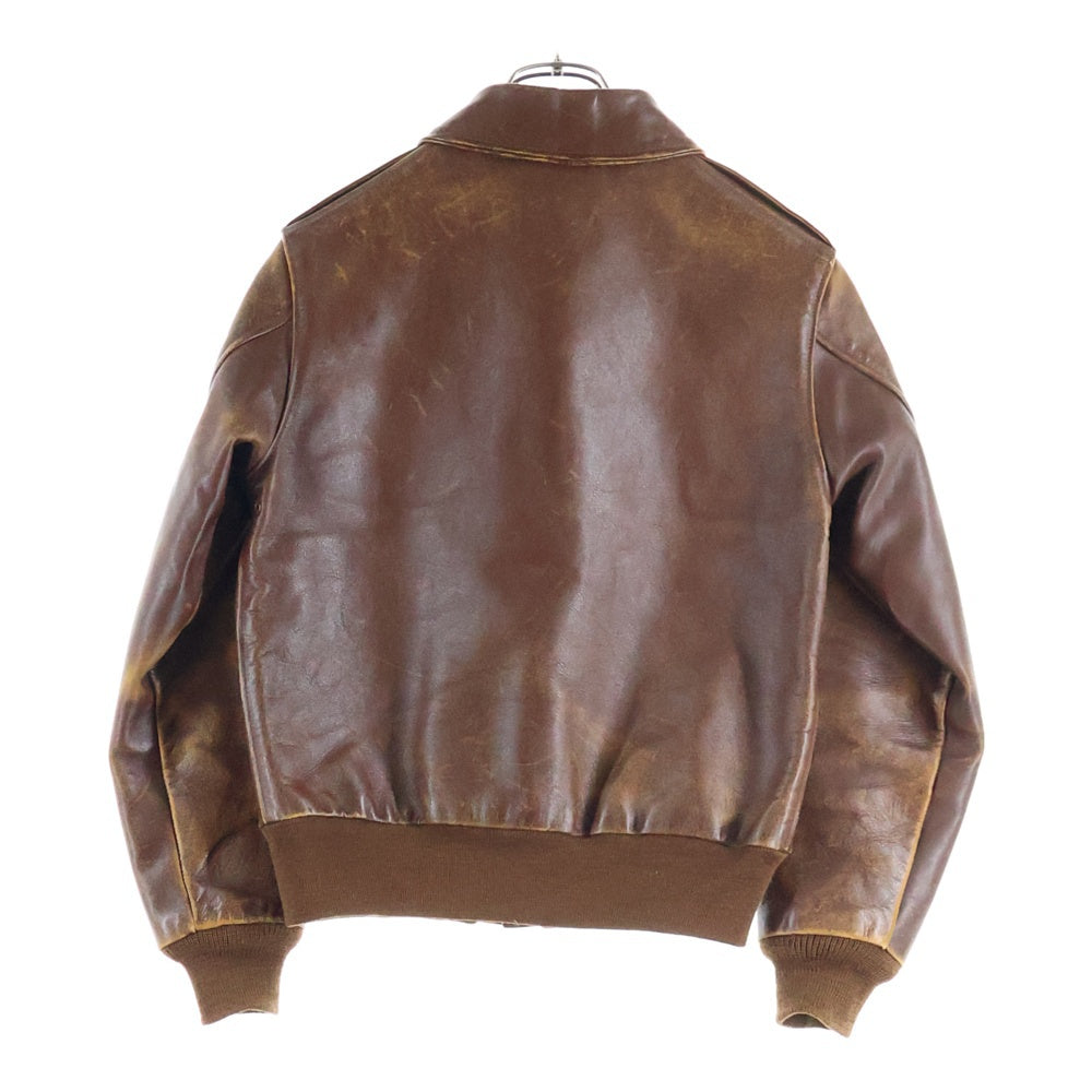 THE REAL McCOY'S(ザリアルマッコイ) A-2 レザー フライトジャケット ブラウン